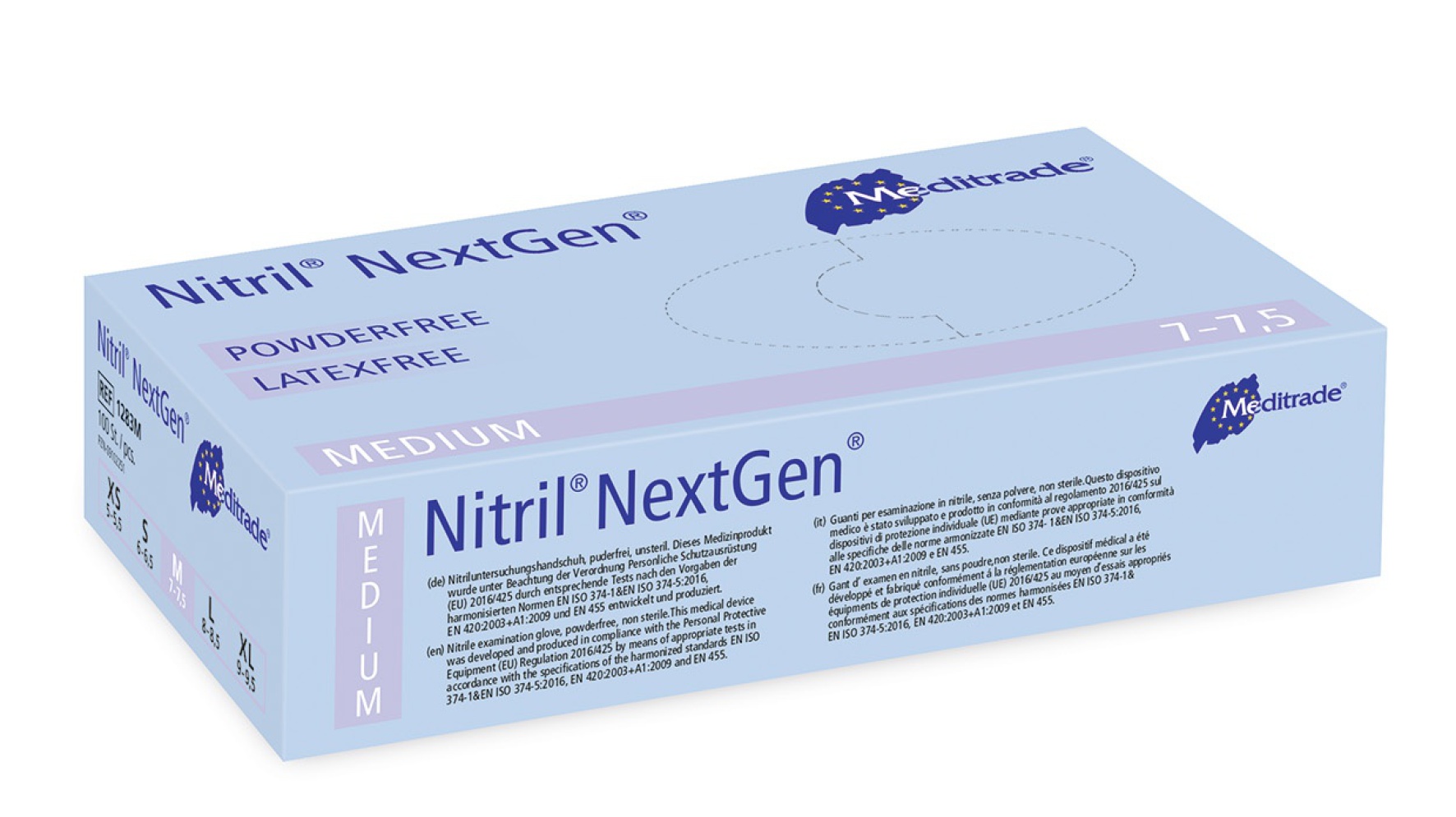 Nitril - Einweghandschuh blau