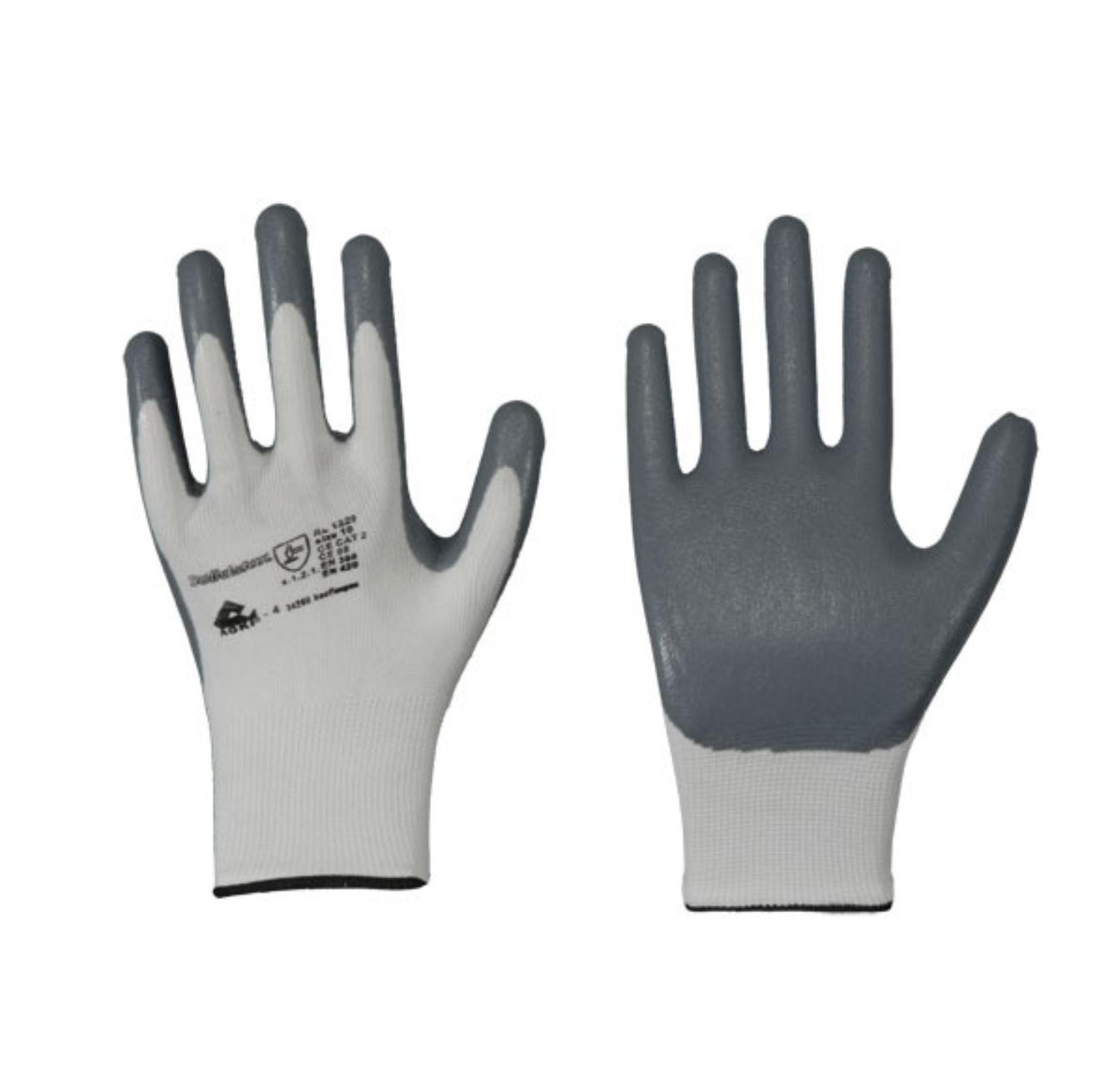 Nylon-Feinstrick-Handschuh mit Nitril-Schaum-Beschichtung